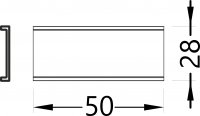 Spojka LINEA-IN20, montážní, hliník surový, SET1