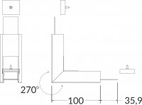 Spojka VARIO30-07, 270° vertikální, černá, SET1