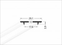 Profil VARIO30-10 bílý, 2m